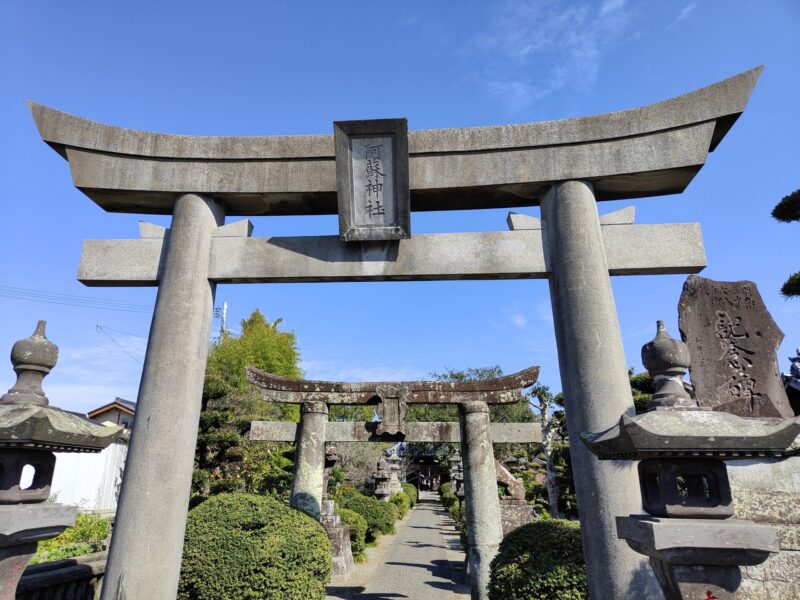 筑後乃国阿蘇神社鳥居