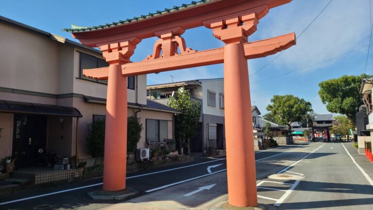 水田天満宮鳥居赤